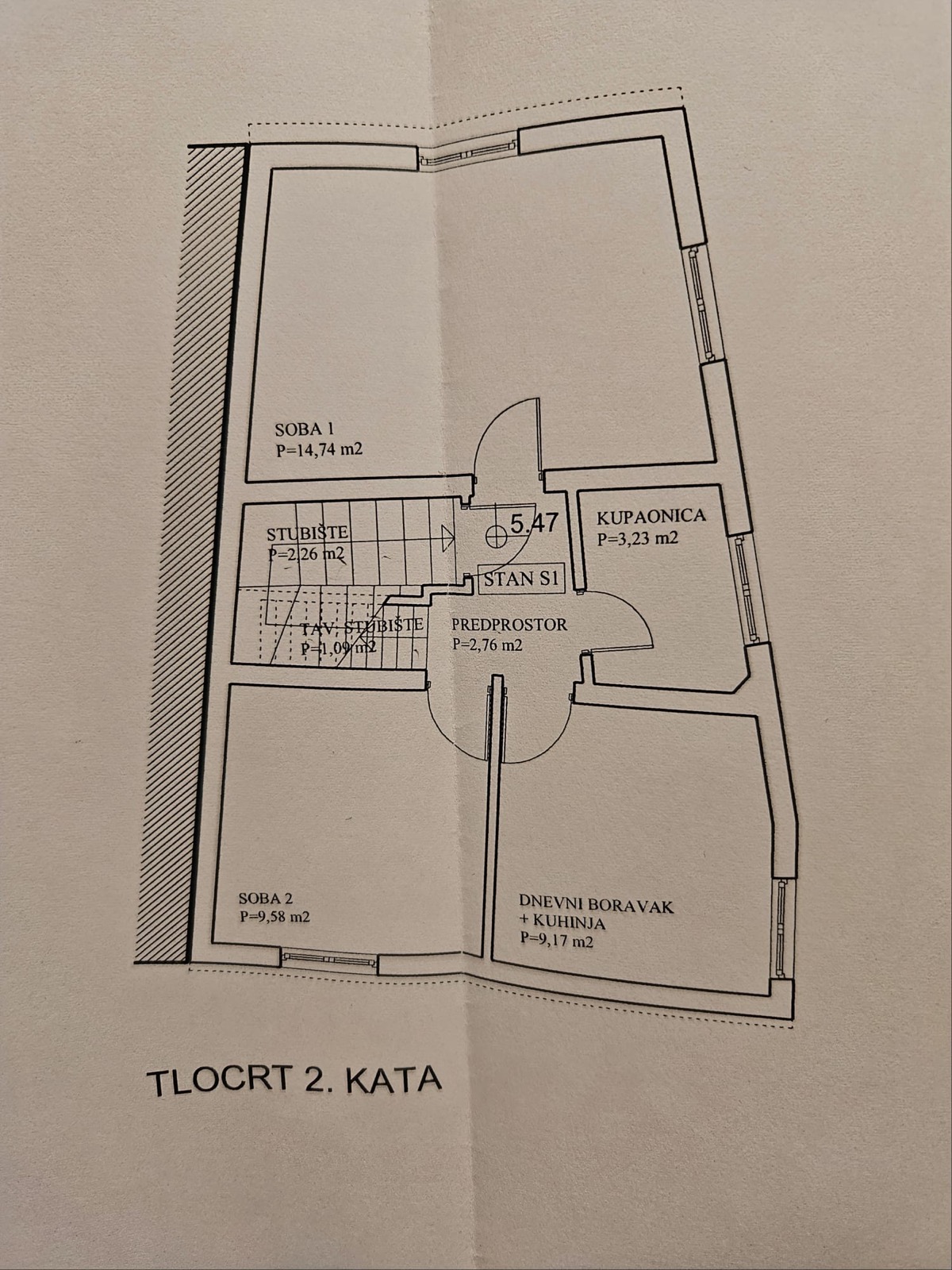 Tlocrt drugog kata